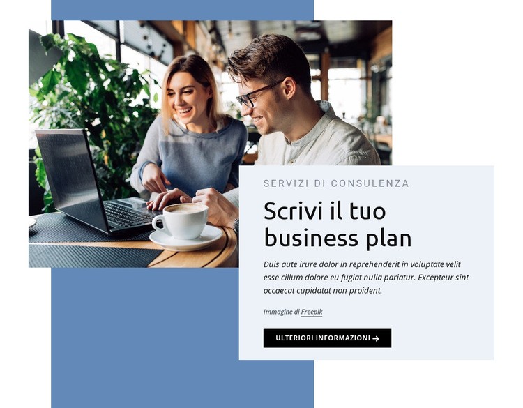 Scrivi il tuo business plan Progettazione di siti web