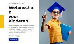 Website-Bestemmingspagina Voor Wetenschap Voor Kinderen Natuurlijk