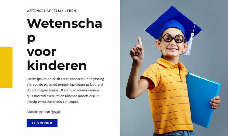 Wetenschap voor kinderen natuurlijk Joomla-sjabloon