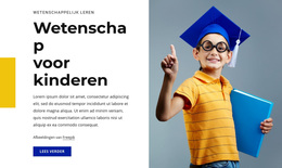 WordPress-Site Voor Wetenschap Voor Kinderen Natuurlijk