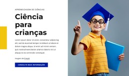 Curso De Ciências Para Crianças Modelo De Largura Total