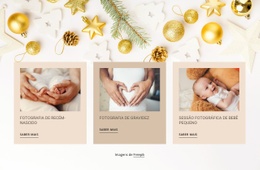 Fotografia De Recém-Nascidos E Bebês Modelo Responsivo HTML5