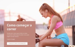 Como Começar A Correr - Modelo HTML5 Moderno