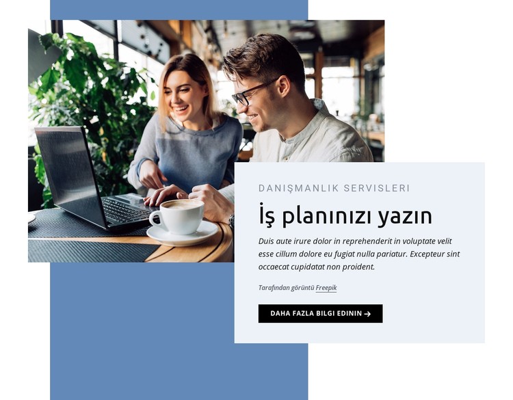 İş planınızı yazın CSS Şablonu