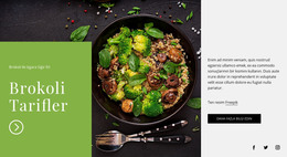 Brokoli Tarifleri Için Sayfa HTML'Si