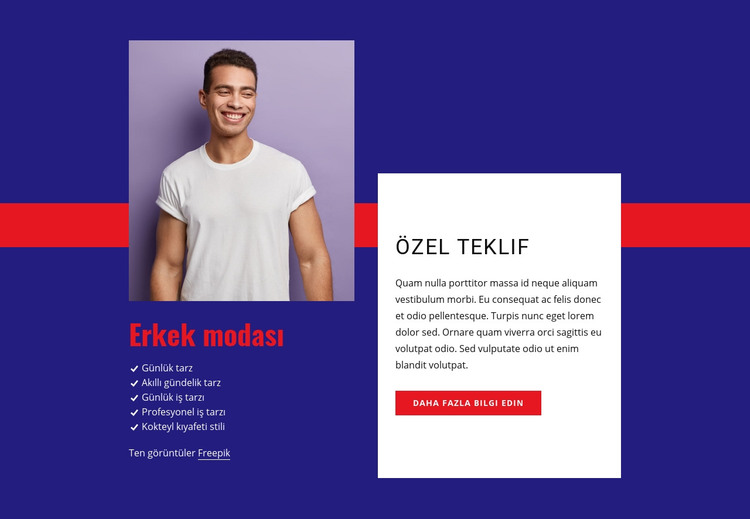 Özel teklif HTML Şablonu