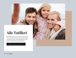 Aile Tatilleri - Ücretsiz WordPress Teması