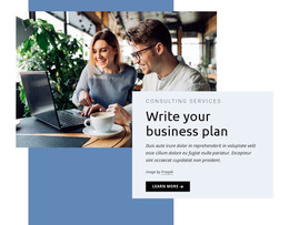 Write Your Business Plan - Functionality WordPress Theme