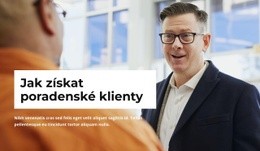 Poradenství Klientům – Stažení Šablony Webu