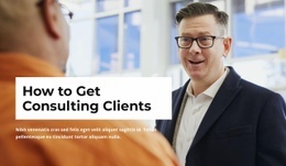 Consulting Clients - Easy-To-Use Html Code