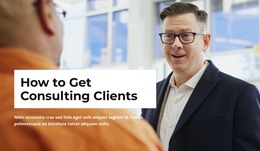 Consulting Clients - Modern Web Template