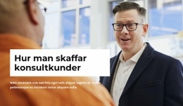 Konsulterande Kunder - Professionellt Utformad