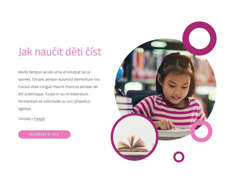 Jak naučit děti číst Webový design