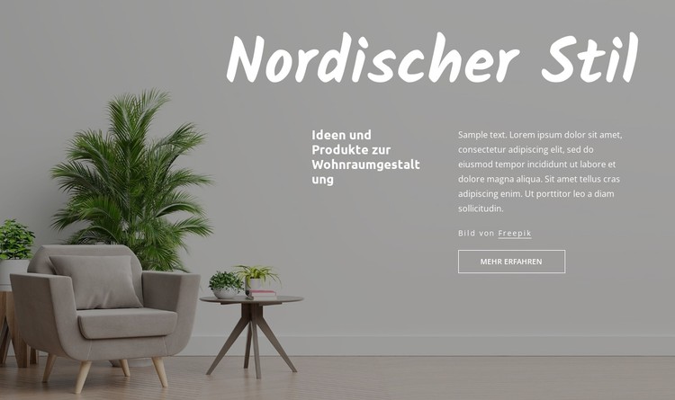 Nordischer Stil CSS-Vorlage