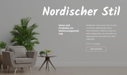 Nordischer Stil - Mobile Website-Vorlage