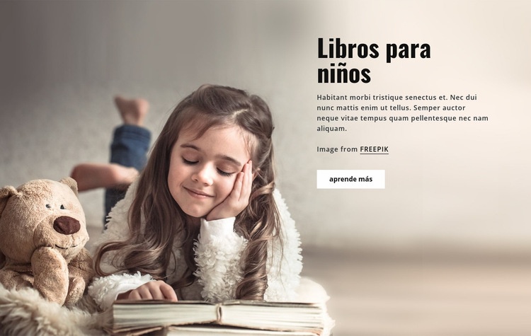 Libros para niños Diseño de páginas web