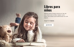 Libros Para Niños - Plantilla De Maqueta De Sitio Web