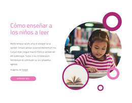 Cómo Enseñar A Leer A Los Niños - Descarga De Plantilla HTML