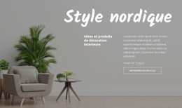 Page HTML Pour Style Nordique