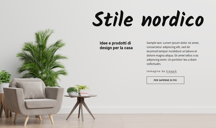 Stile nordico Modelli di Website Builder
