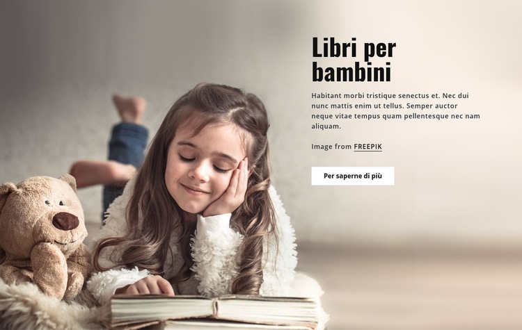 Libri per bambini Modelli di Website Builder