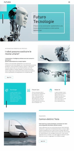 Tecnologia Futura - Modelli Di Siti Web