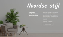 Pagina-HTML Voor Scandinavische Stijl