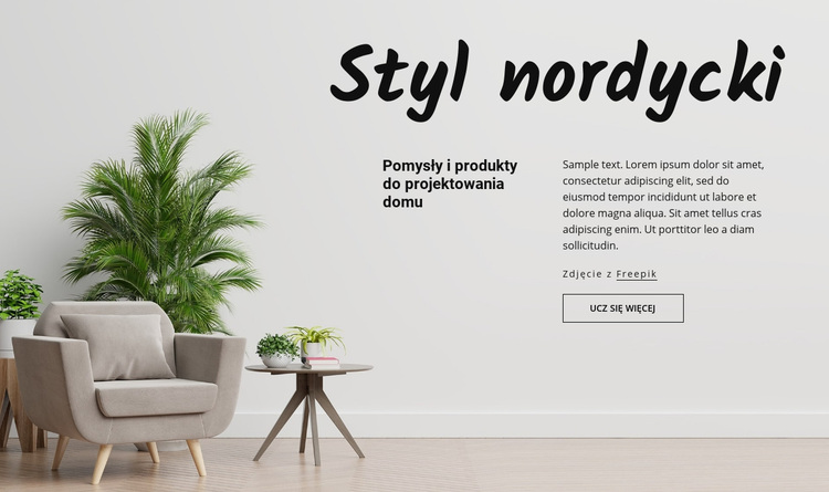 Styl nordycki Motyw WordPress