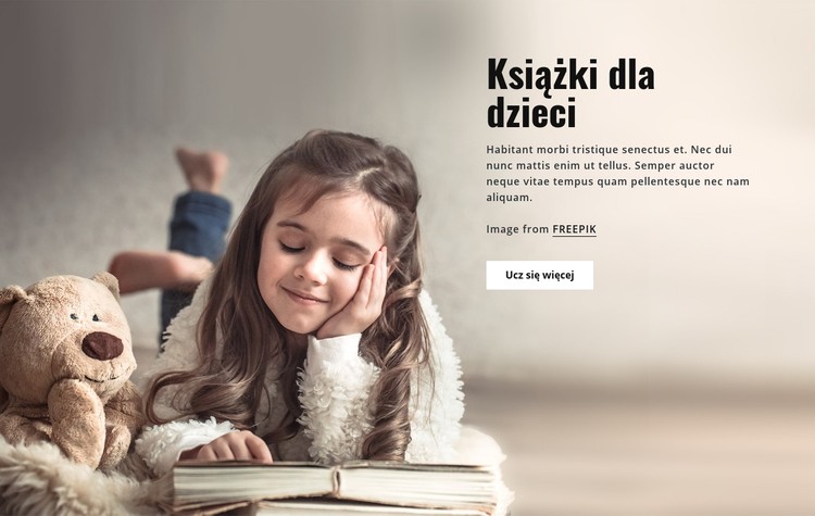 Książki dla dzieci Szablon CSS