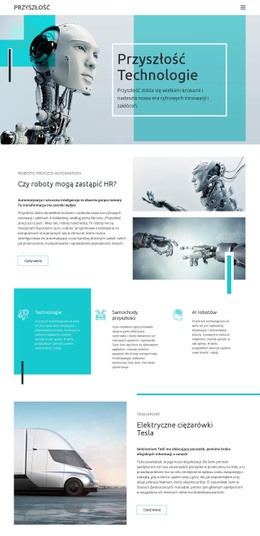 Technologia Przyszłości - Funkcjonalność Szablonu HTML5