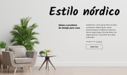 Estilo Nórdico - HTML Site Builder