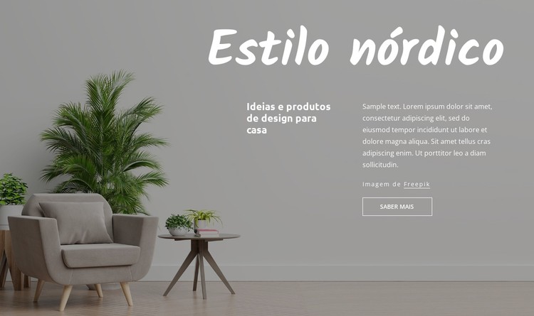 Estilo nórdico Template CSS