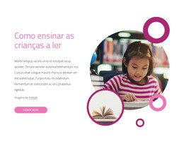 Como Ensinar As Crianças A Ler - Modelo De Página HTML