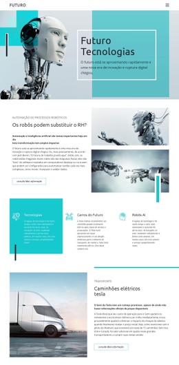 Tecnologia Do Futuro - Modelo HTML5 Responsivo