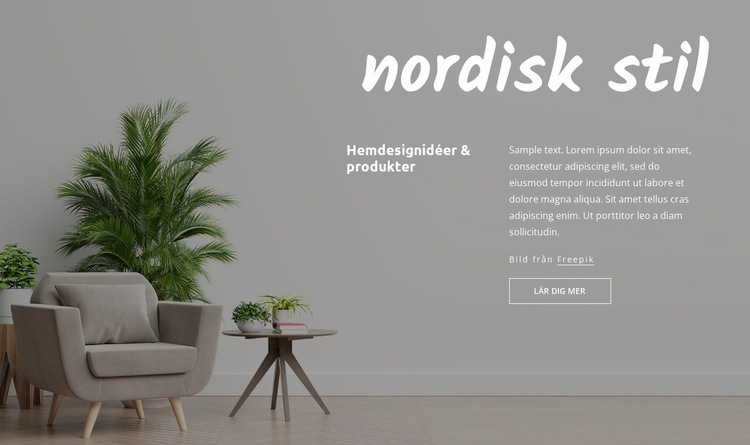 Nordisk stil WordPress -tema