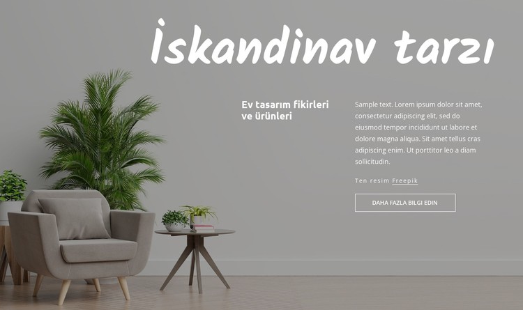 İskandinav tarzı CSS Şablonu