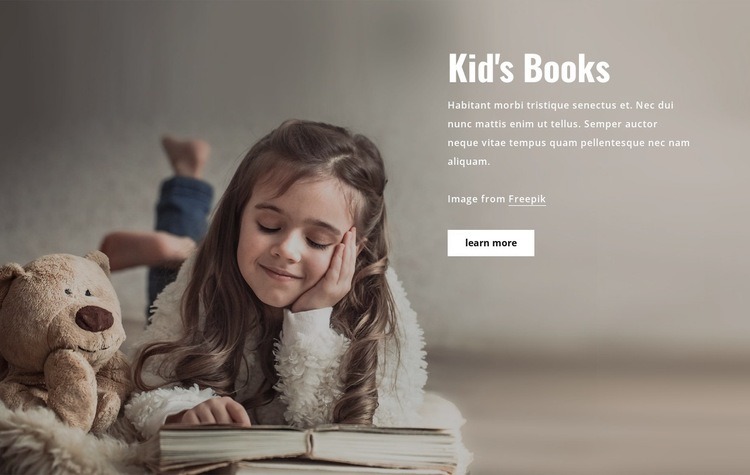 Books for Kids Wix Template Alternative