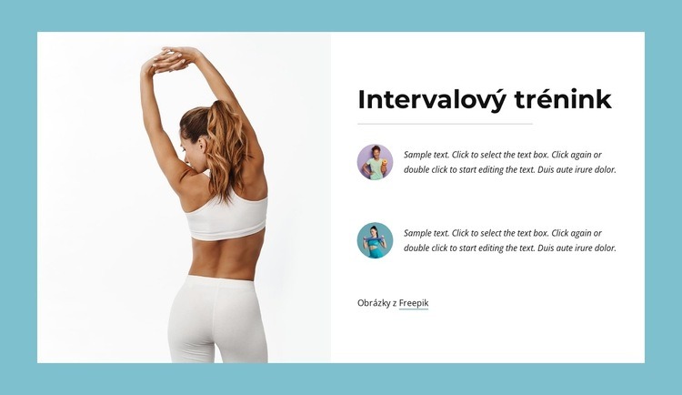 Interval training Šablona CSS