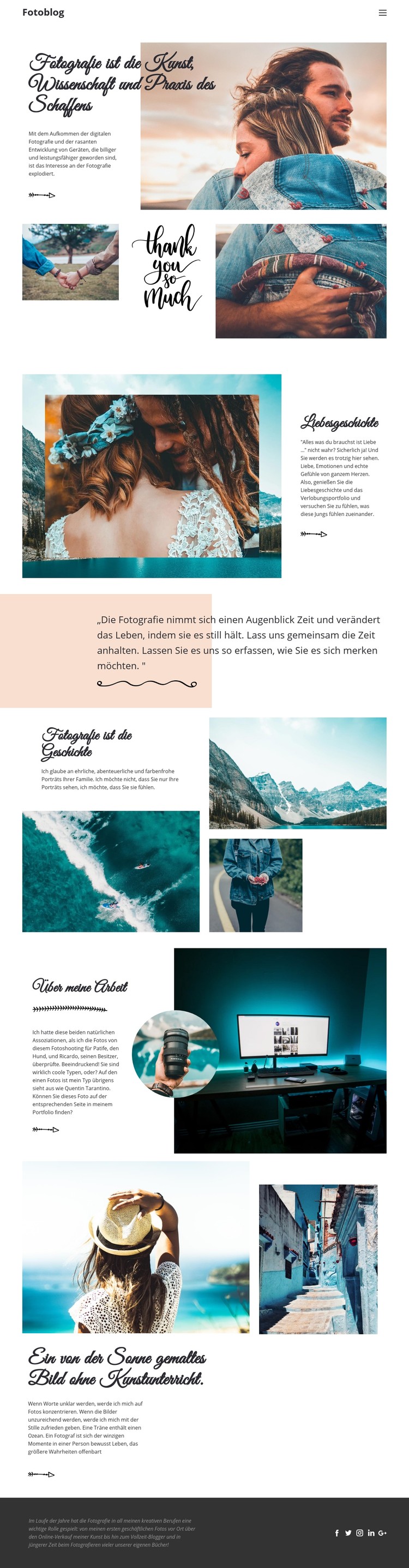 Kreative Fotografie CSS-Vorlage