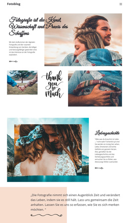 Kreative Fotografie – Responsives WordPress-Theme