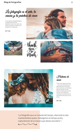 HTML5 Responsivo Para Fotografía Creativa