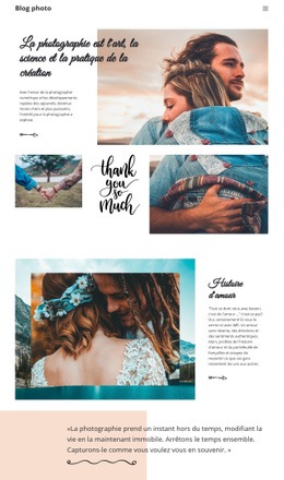 Photographie Créative - HTML Builder Drag And Drop