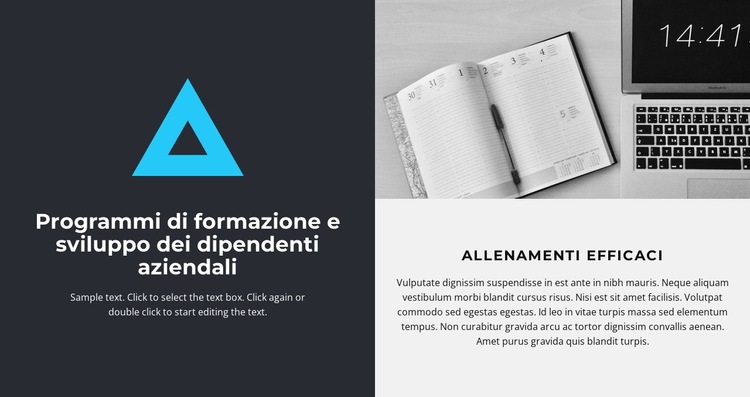 Idee brillanti Modello di sito Web