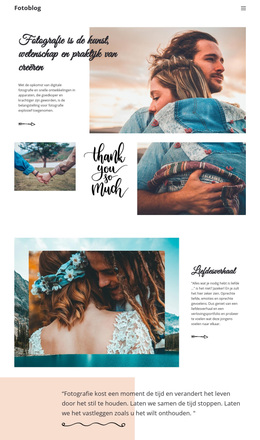 Creatieve Fotografie - Responsief WordPress-Thema