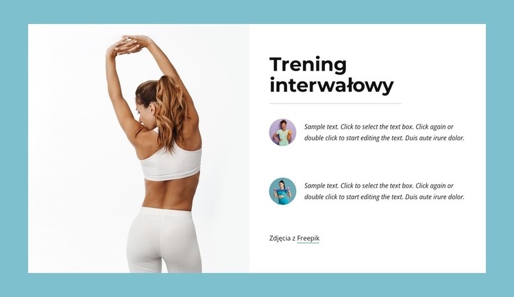 Interval training Szablon CSS