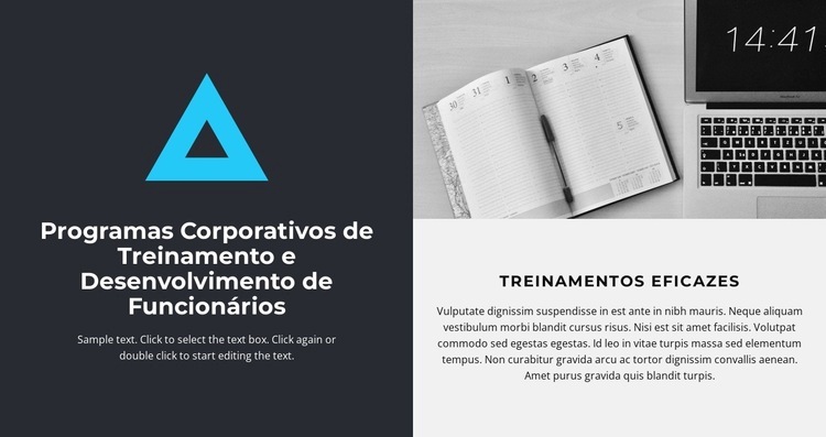 Ideias brilhantes Design do site