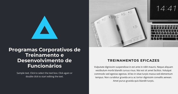 Ideias brilhantes Landing Page