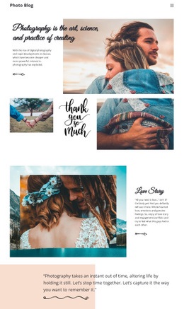 Kreativ Fotografering - HTML Builder Drag And Drop