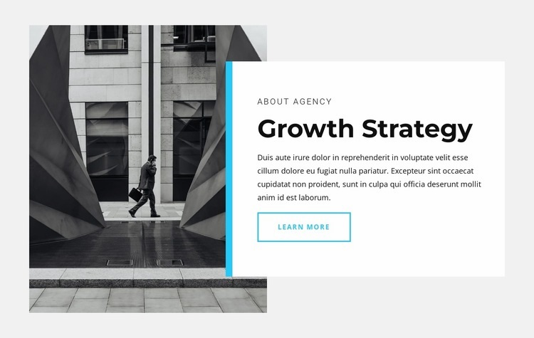 Vår tillväxtstrategi Html webbplatsbyggare