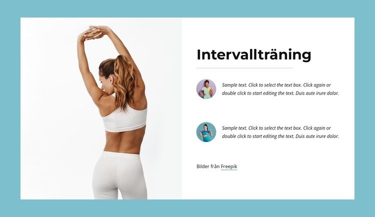 Interval training HTML-mall